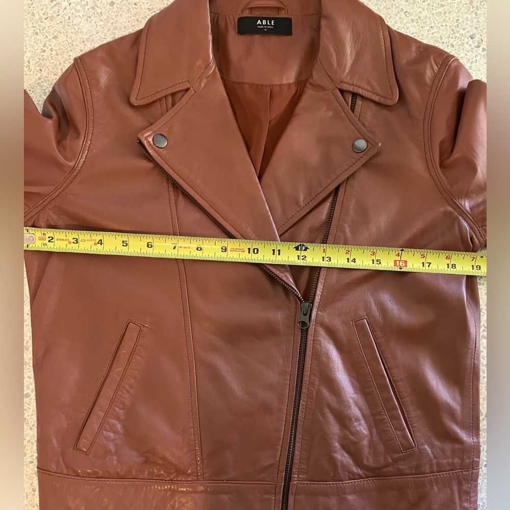 Able Maha Leather Jacket, Whiskey, Size Medium - Picture 13 of 14